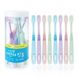 어린이 파스텔 칫솔 세트