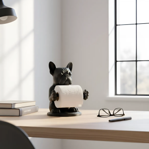불독 휴지걸이