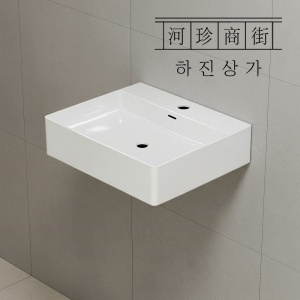 유광 벽걸이 세면대 W500