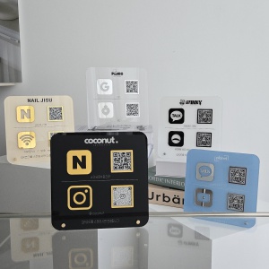 입체형 큐알코드 안내판