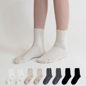 여성 골지 중목 양말 SET