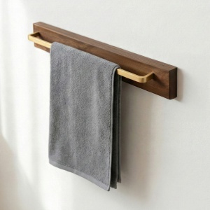 블랙월넛 주방 수건걸이