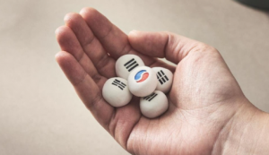 태극기 도자기 공깃돌 SET