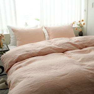 피치핑크 퀸 이불 커버 + 베개커버 SET