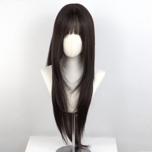 브라운 레이어드컷 통가발