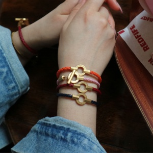 천연 소가죽팔찌