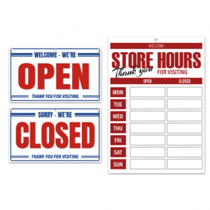 레트로 영업안내 표지판 SET