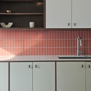 모던 브릭 붙이는 타일 레드 SET