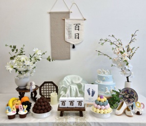 백일, 돌 소담상 상차림