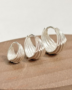 실버925 물방울 귀걸이