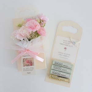 카네이션 꽃다발 용돈박스 1SET