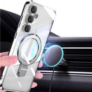 갤럭시 S24-26 맥세이프 링홀더 투명케이스]