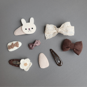 유아 레이스 헤어핀 선물세트