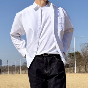 남성 오버핏 옥스퍼드 셔츠