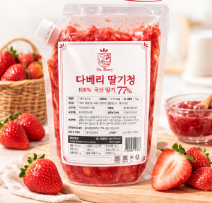 과육 듬뿍 딸기청 1kg