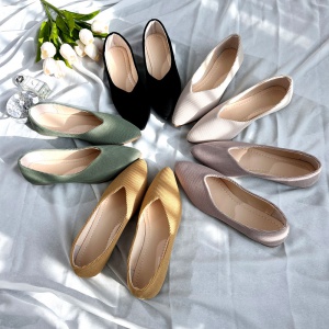 패브릭 플랫슈즈