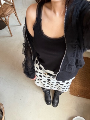 여성 레이어드 나시