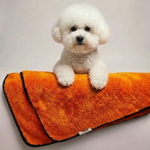 강아지 목욕 타월