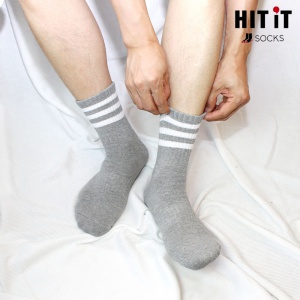 남성 삼선 스포츠 중목양말 SET