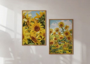 해바라기 빈티지 포스터 A3