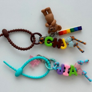 인형피규어 이니셜 키링