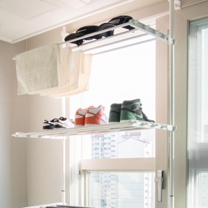 2단 창틀 빨래건조대