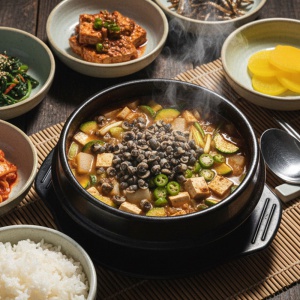 진한 우렁 된장찌개