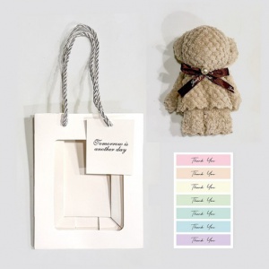 곰돌이 손수건 답례품 SET