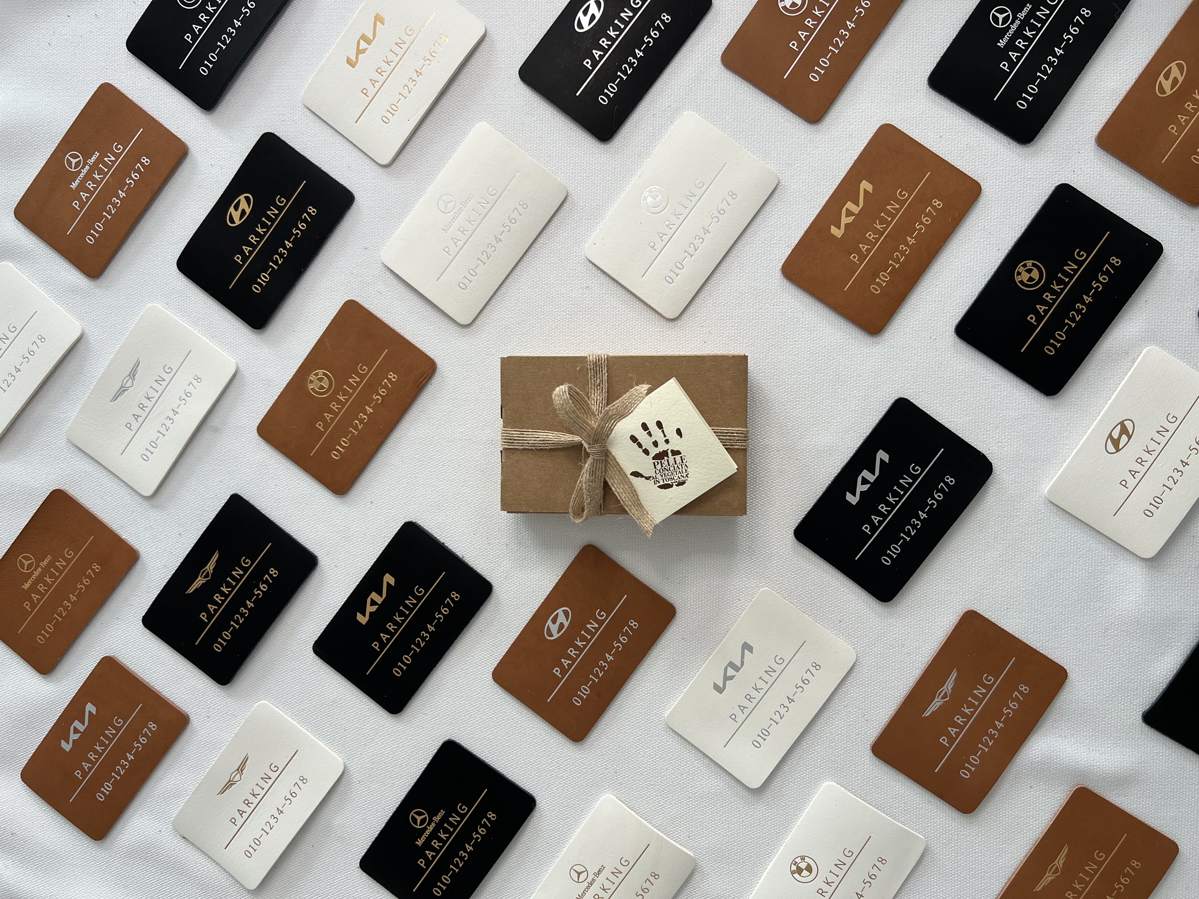 차량 주차번호 알림판