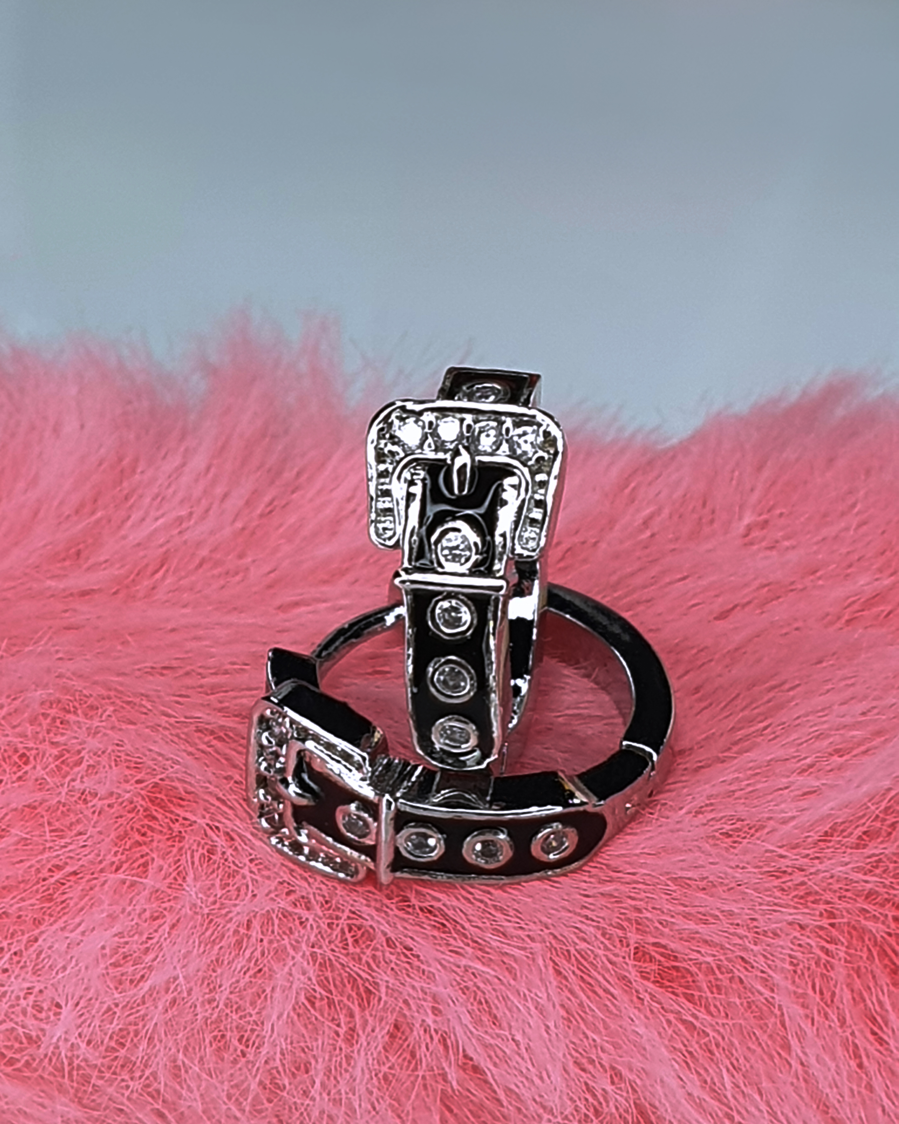 블링 벨트 원터치 귀걸이