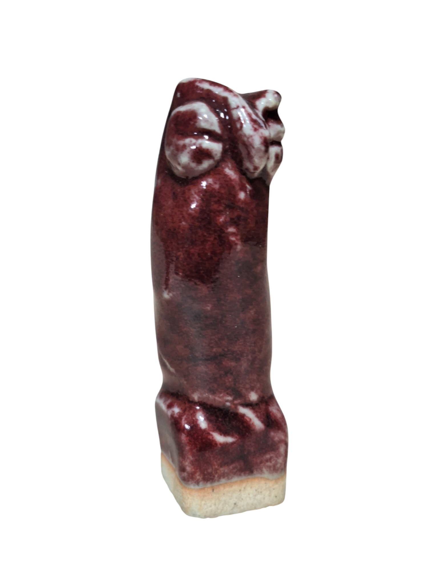 부엉이 모양 수제 도장