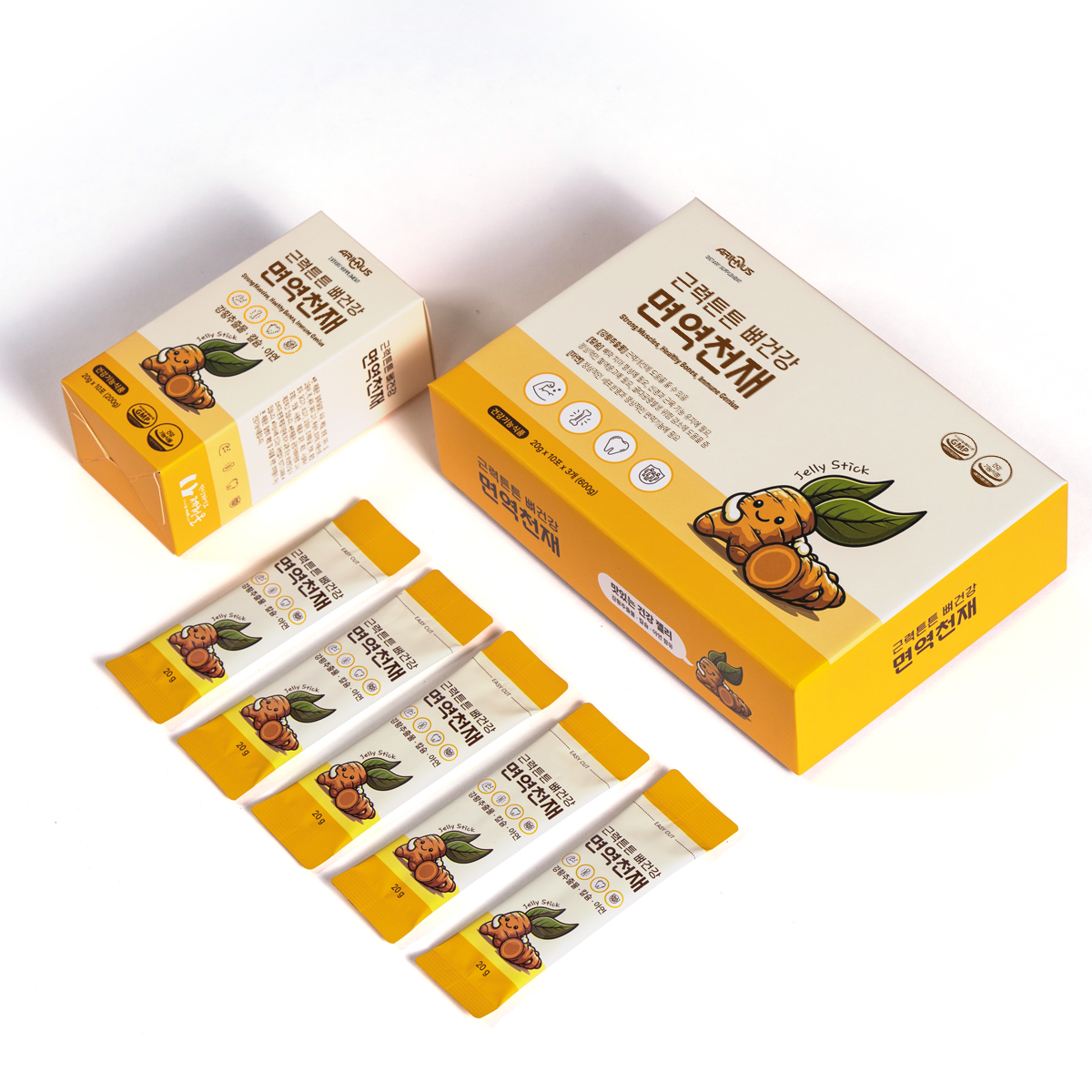 강황추출물 아연 칼슘젤리 1BOX