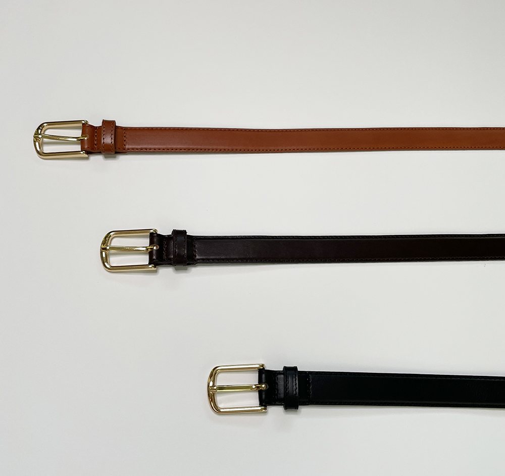 여성 클래식 소가죽 벨트