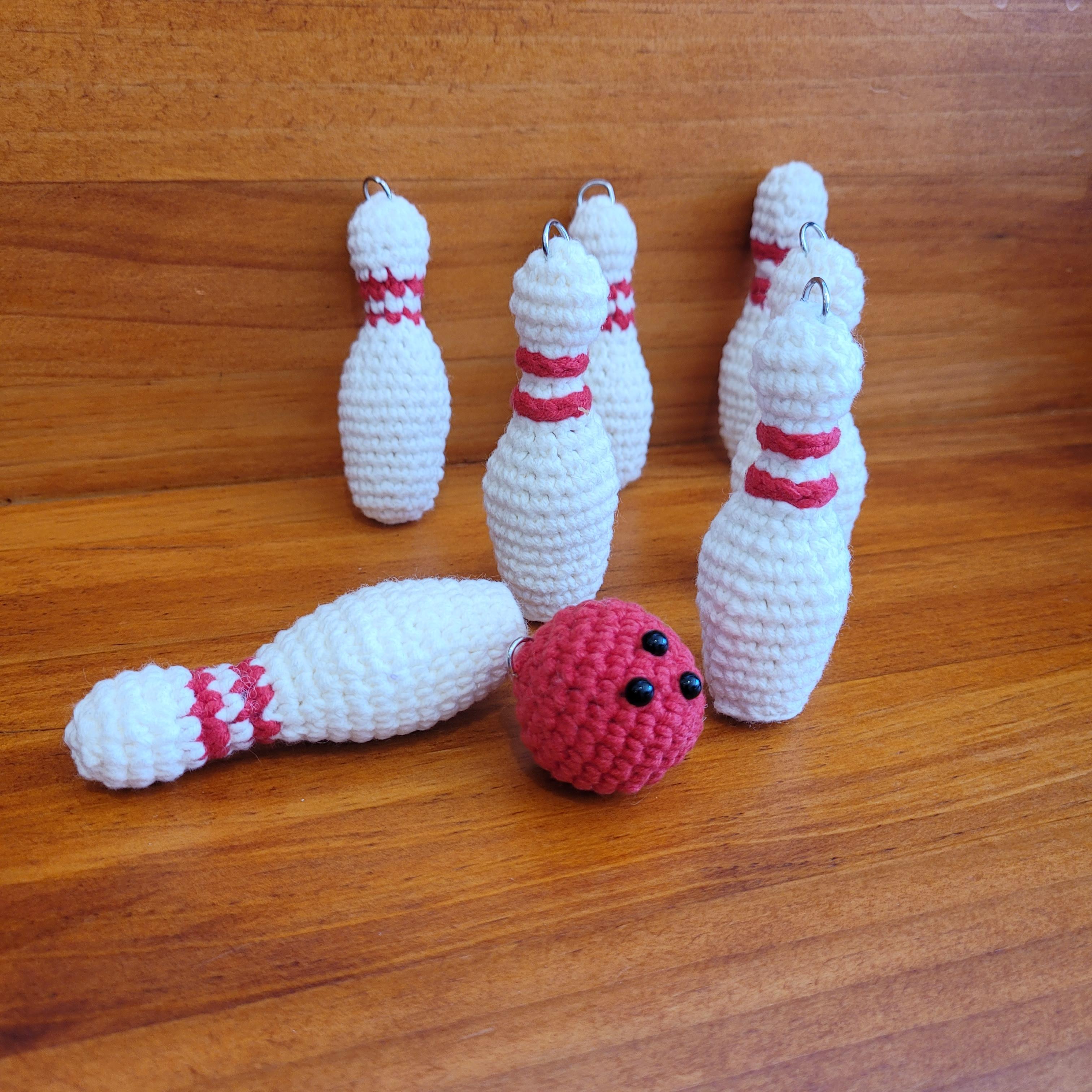 뜨개 볼링 키링