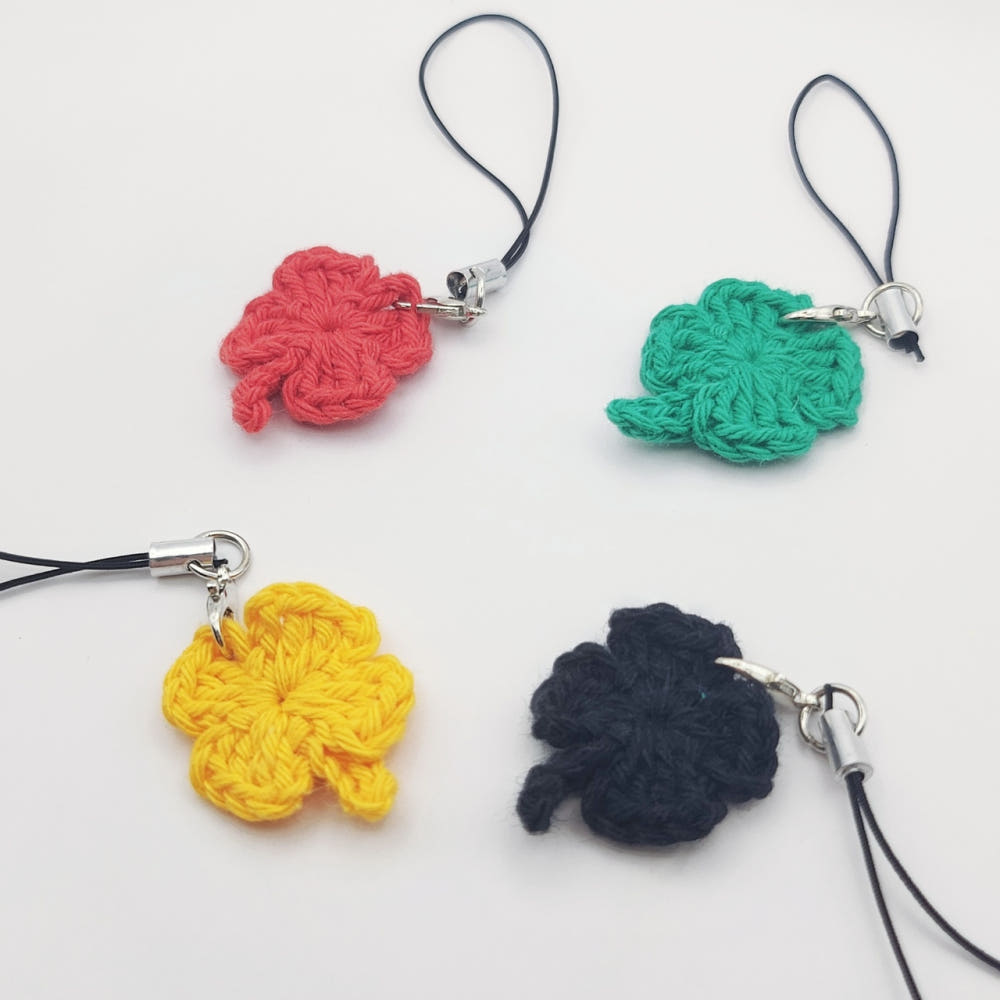 네잎클로버 뜨개 키링 SET