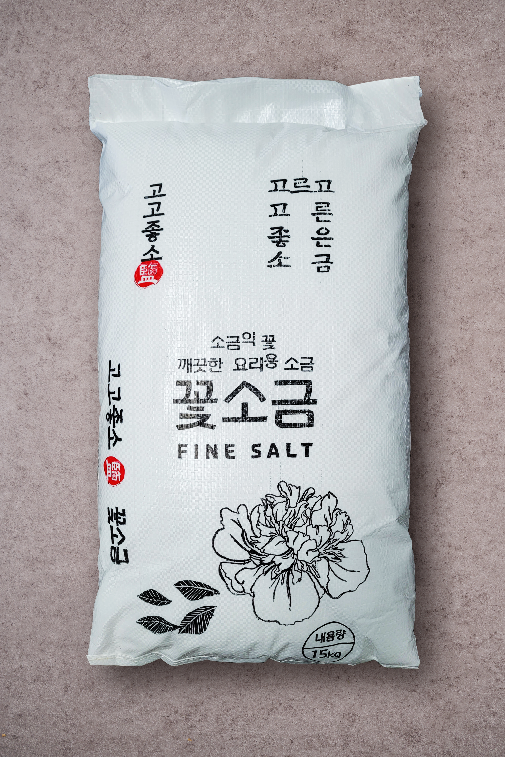 깨끗한 고운 꽃소금 15kg