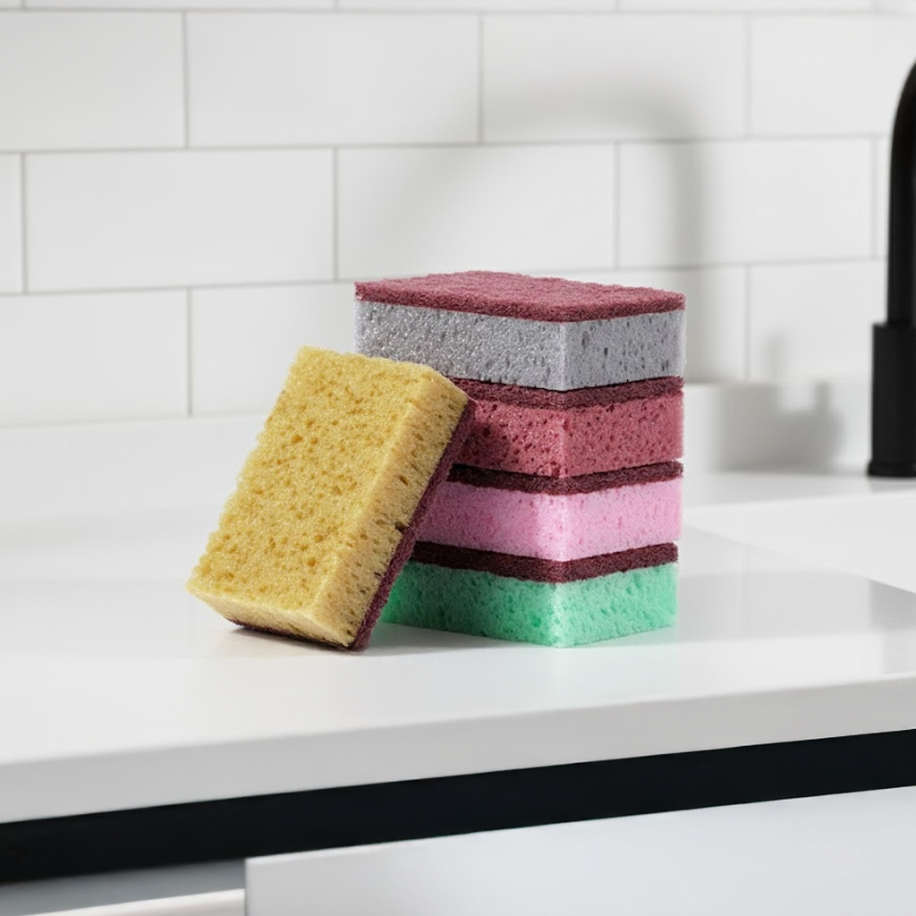 고밀도 양면 스펀지 수세미 SET