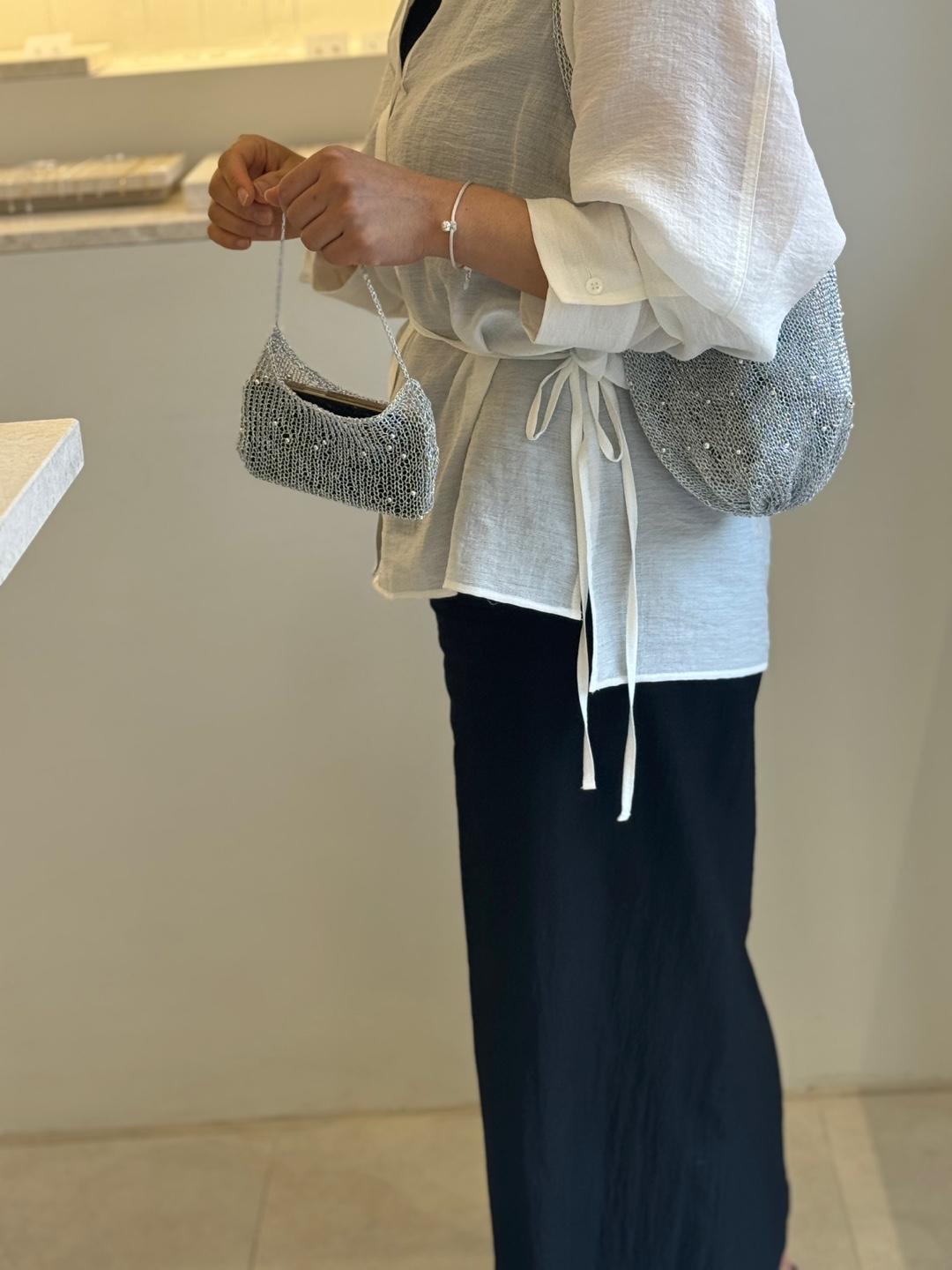 비즈 뜨개 가방 DIY