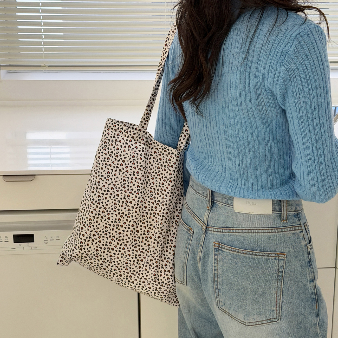 레오파드 에코 숄더백