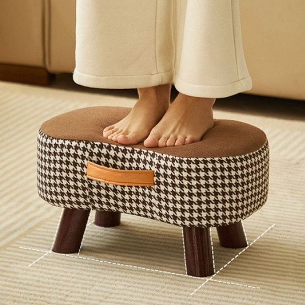 벨벳 미니 스툴의자