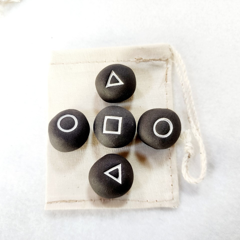 고급 도자기 공깃돌 SET