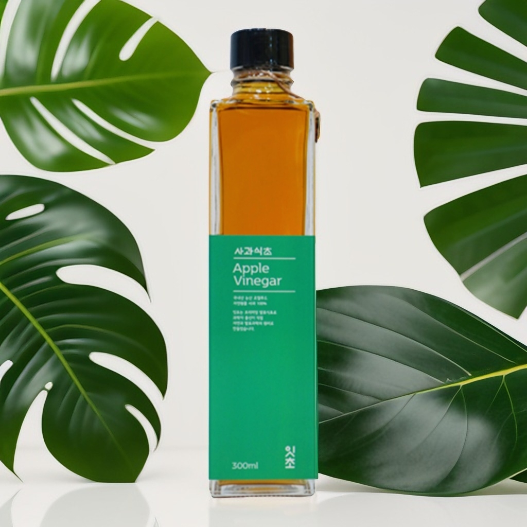 천연 자연 발효 사과 식초