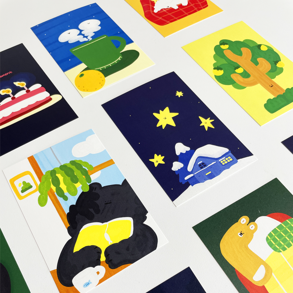 행복한 순간들을 담은 엽서 SET