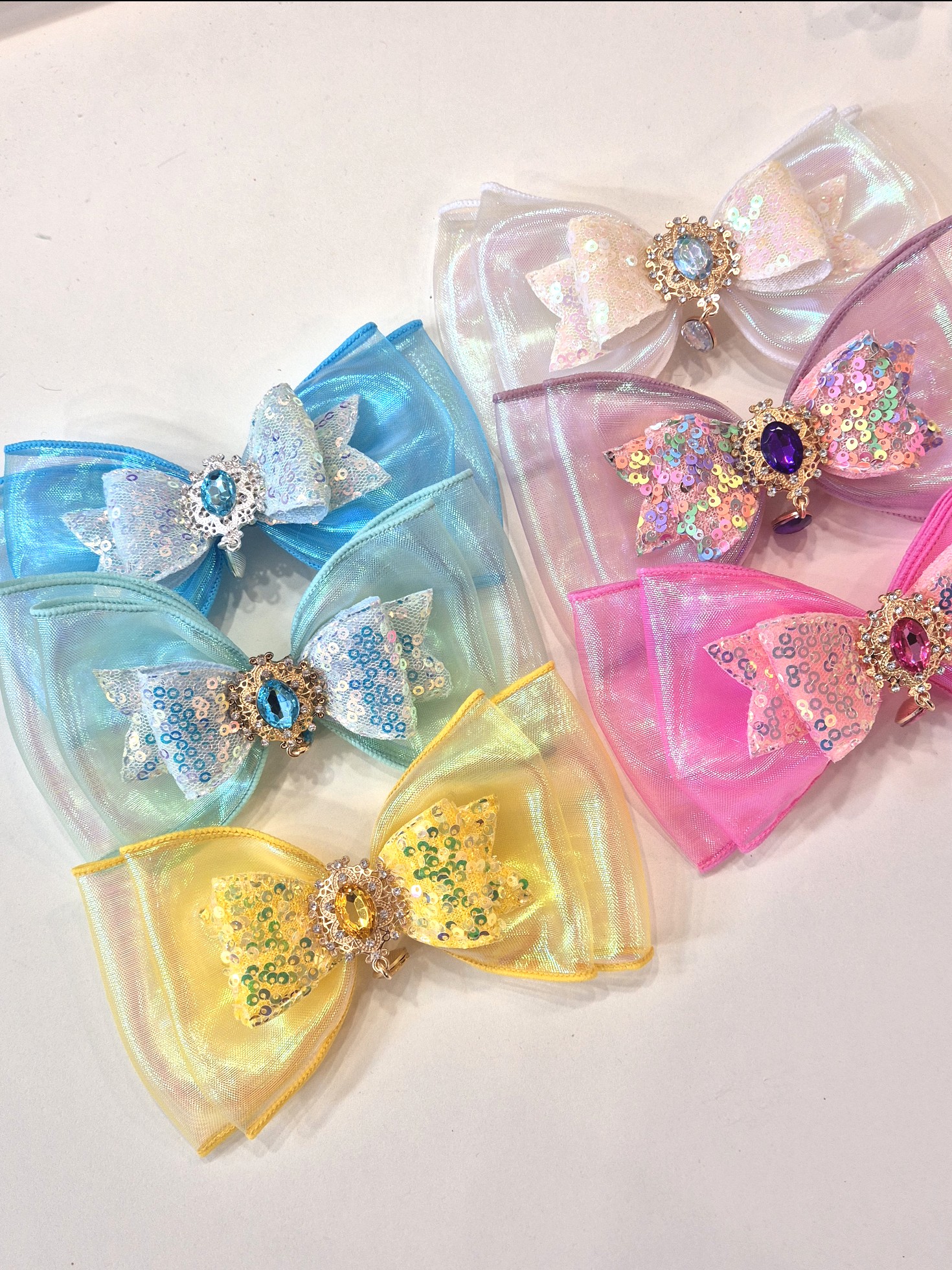 리본 헤어집게핀