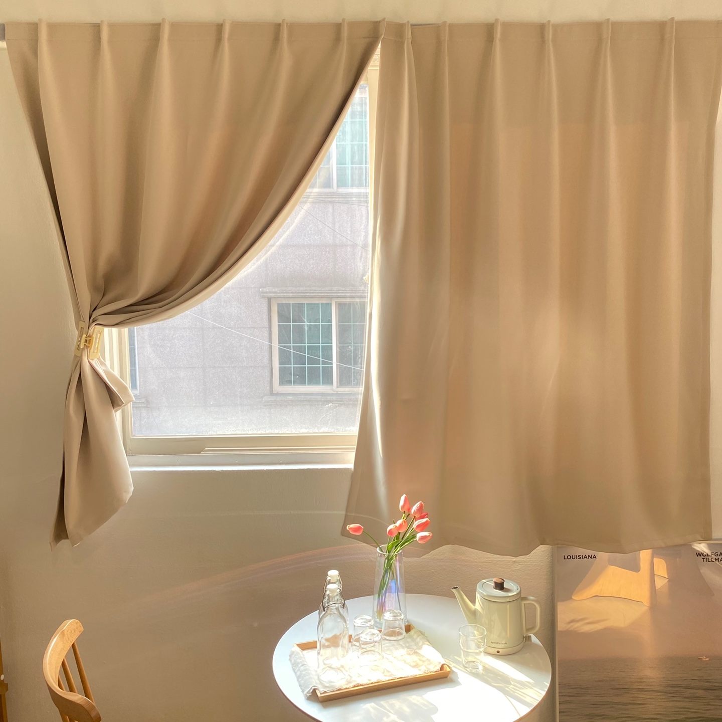 붙이는 암막커튼 + 직물끈 SET