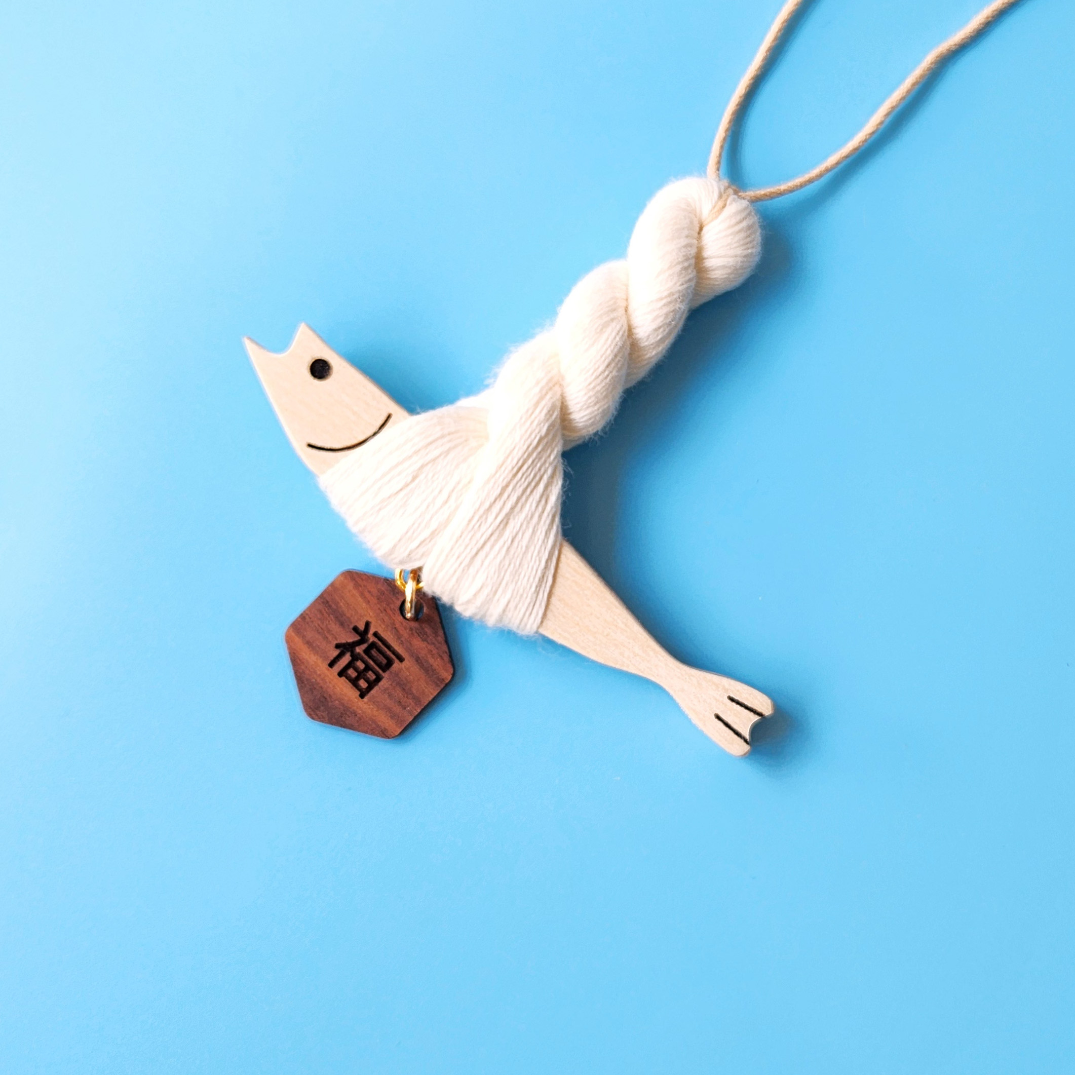 메이플 원목 미니 액막이 명태