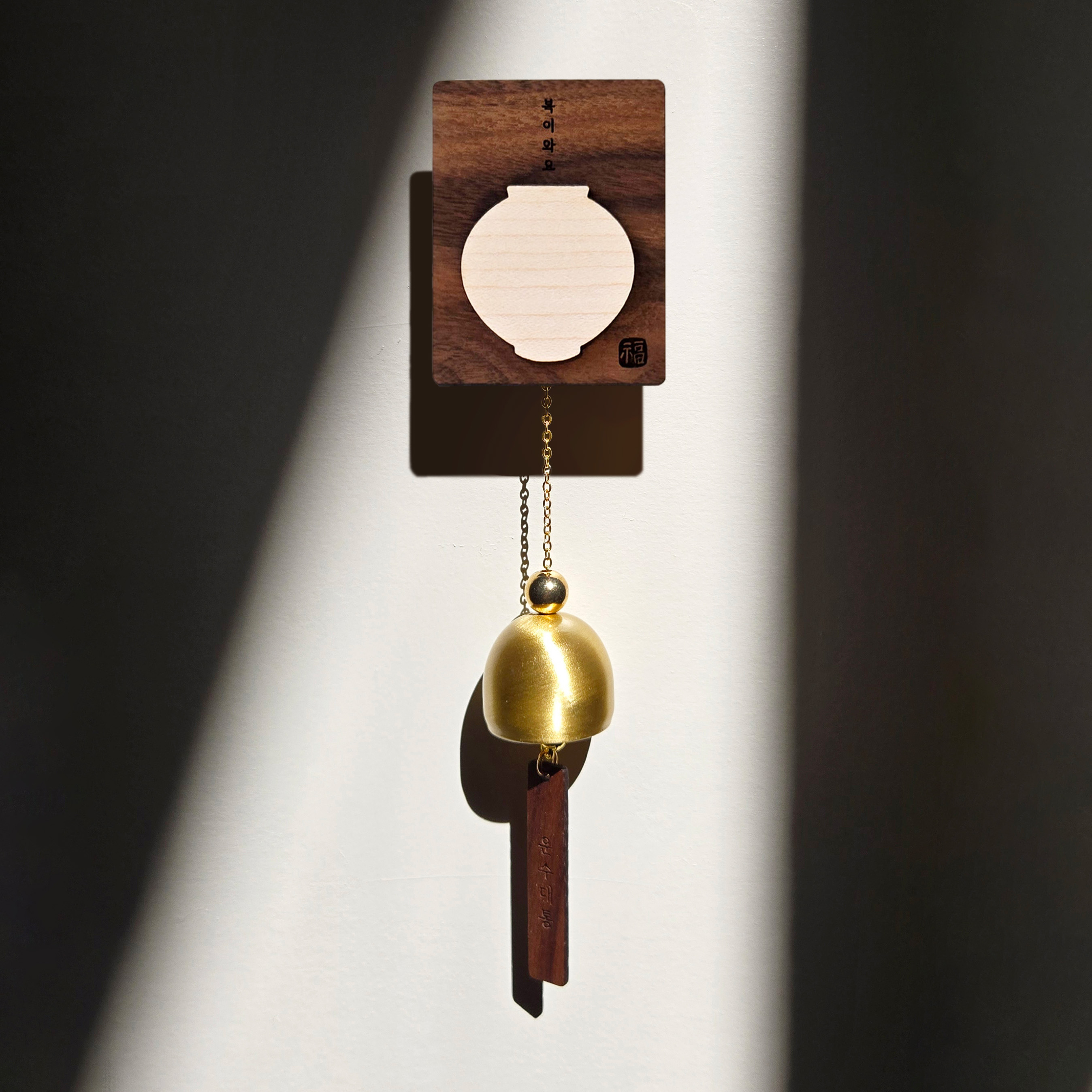 재물운 상승 달항아리 도어벨