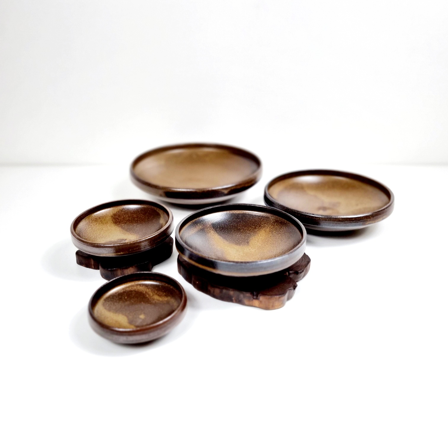 원형 옹기접시 4호