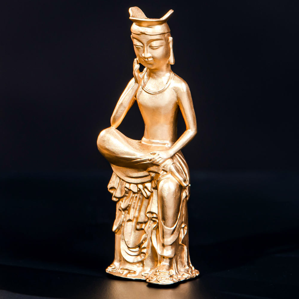 금동 미륵보살 반가사유상 금색 7.5cm