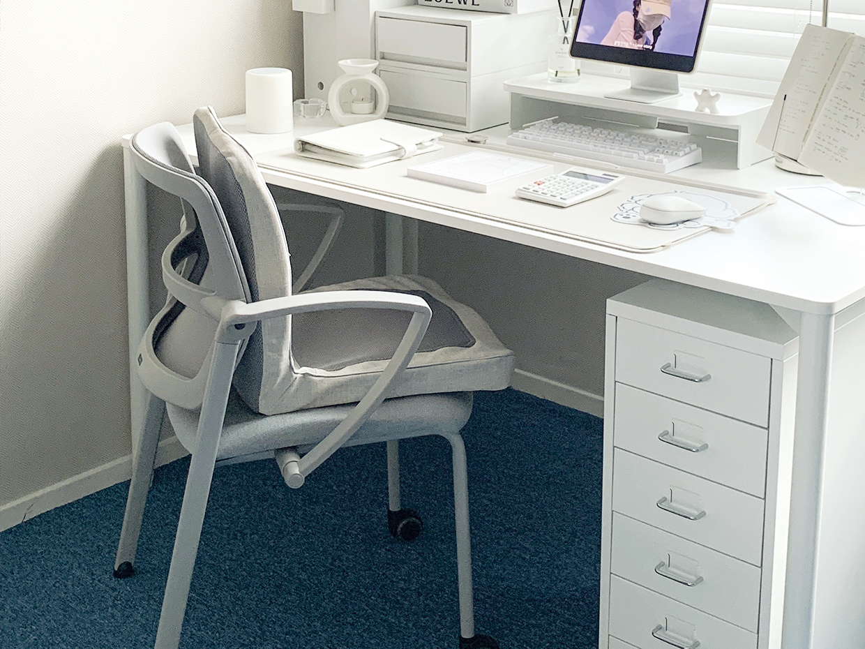 바른자세 방석 등쿠션